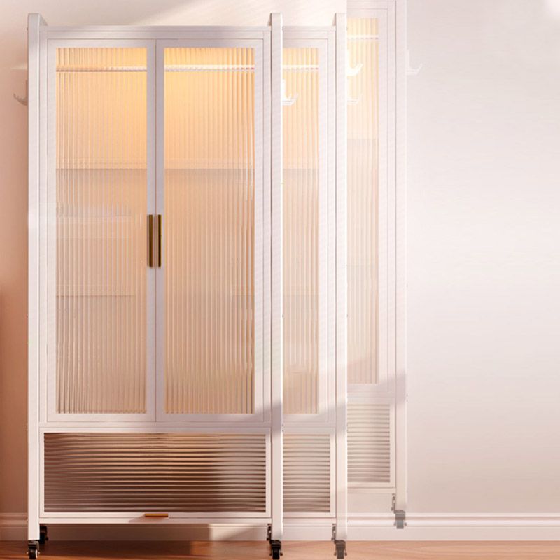 Modern Style Combination Armoire Glass Wardrobe Cabinet for Home