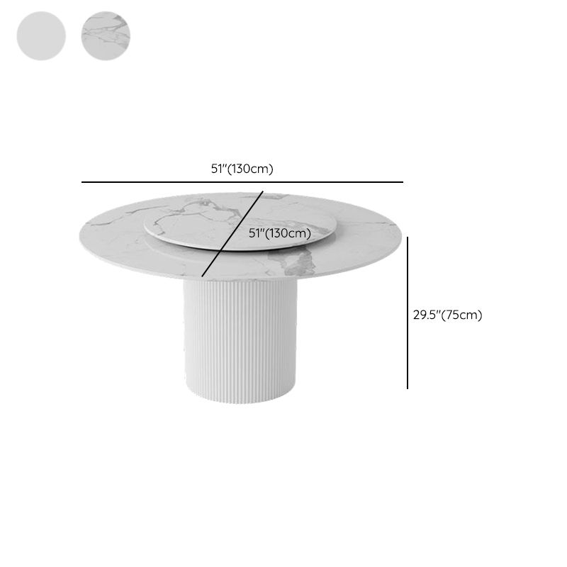 Modern 1/4/5/7 Pieces Dining Set Round Stone Dining Table for Kitchen