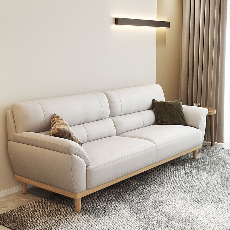 Stationary Stain Resistant Living Room Pillow Top Arm Standard Sofa