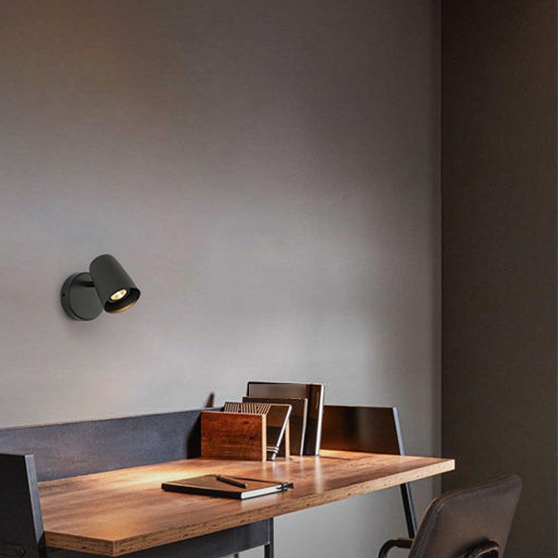 Accesorios de iluminación de pared de cilindro estilo industrial de metal 1 lámpara de luz de pared ligera
