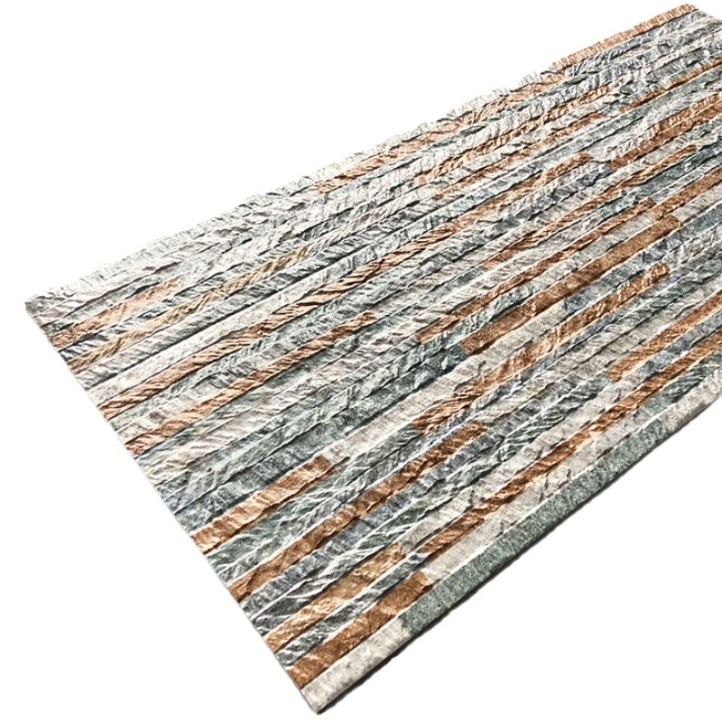 Modern Style Wall Tile Stacked Stone Texture Straight Edge Waterproof Wall Tile