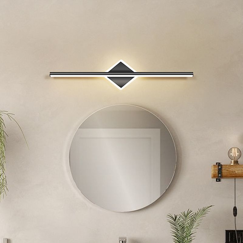 Nordic Style Iron Vanity Light Strip Shape Vanity Lamp for Shower Room