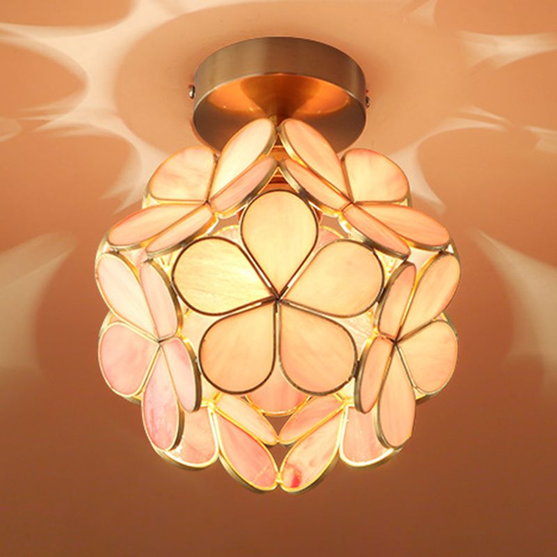 Creative Glass Ceiling Lamp Contemporary Flush Mount Light Fixture