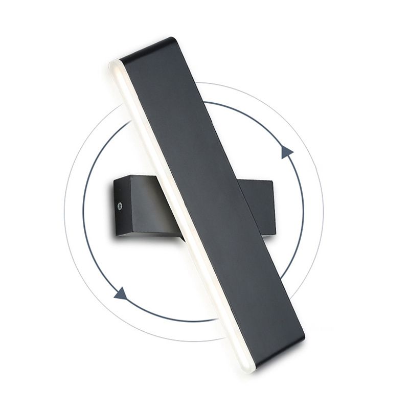 Rotatable LED Wall Mount Light 1-Light Wall Sconce Light with Acrylic Shade for Bedroom