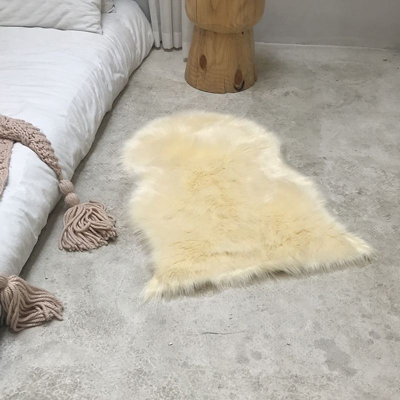 Warm effen kleurentapijt Veelkleurig tapijt in Scandinavische stijl Pluche Machinewasbaar functioneel tapijt voor slaapkamer