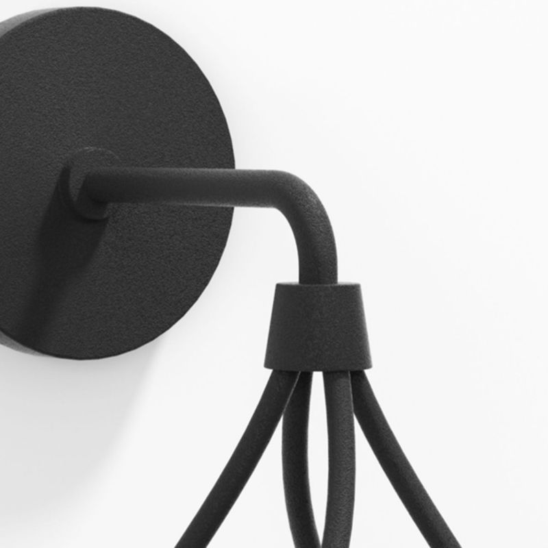 Contemporary Wall Sconce Glass Shade Wall Light Fixture for Courtyard