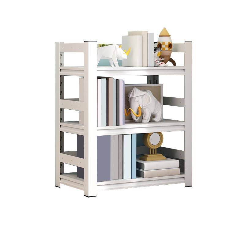 Standard Steel Open Back Bookcase Contemporary White Open Back Bookshelf