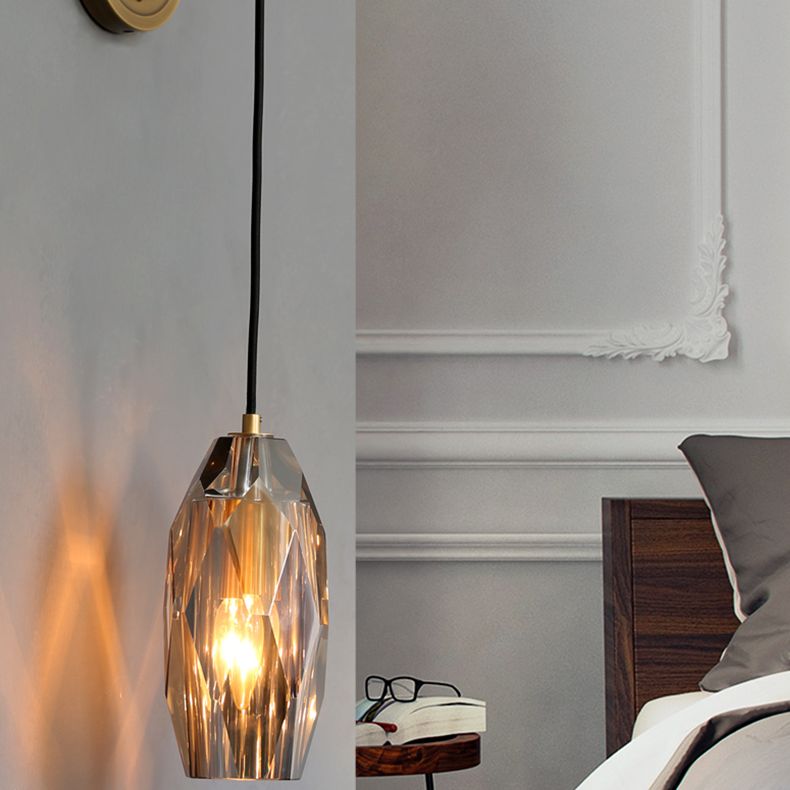 Modern Household Wall Light  Crystal Shade Sconce Light for Bedroom Coffee Shop