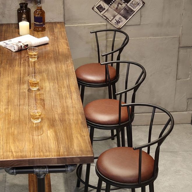 Brown and Black Pub Table Set Industrial 1/2/4/7 Pieces Bar Pub Table Set