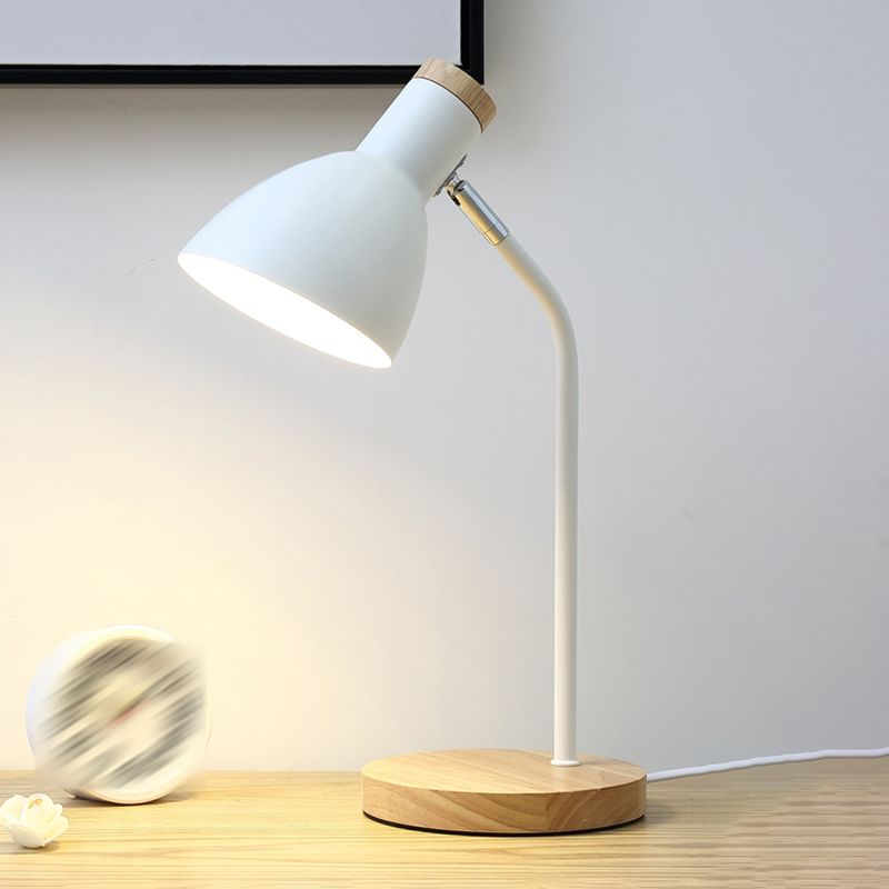 Dome Shape Table Lamp Macaron Simplicity Style Metal Bedroom Table Light for Bedroom