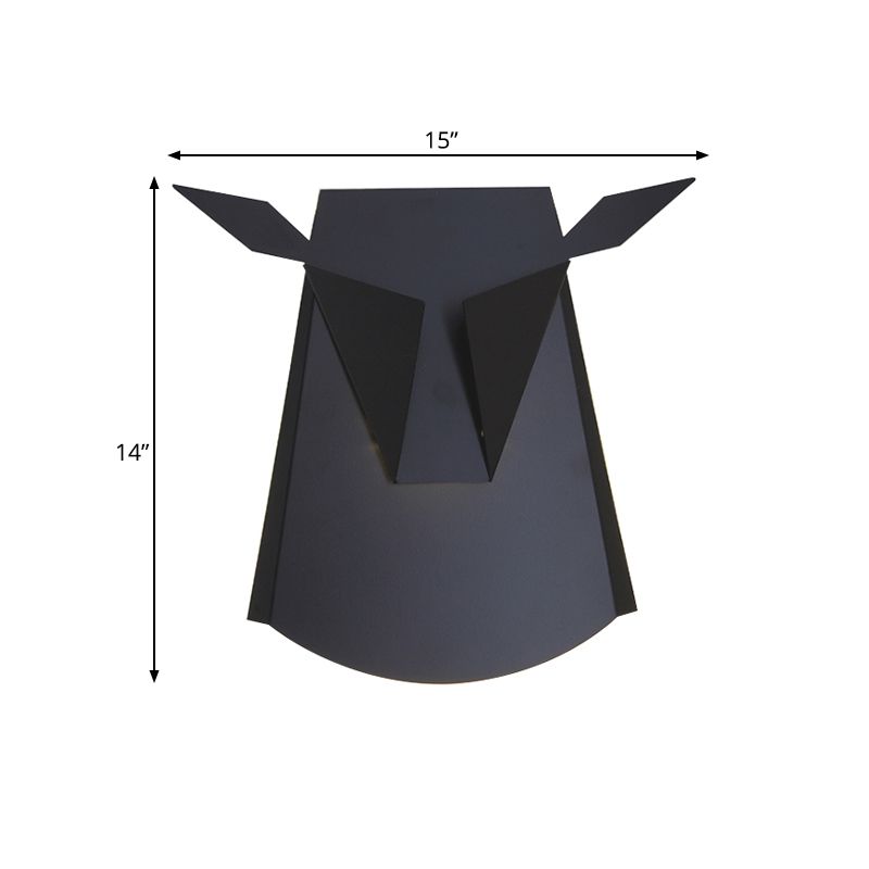 Metaal os -hoofd muur licht keuken woonkamer dier sconce licht met warme verlichting