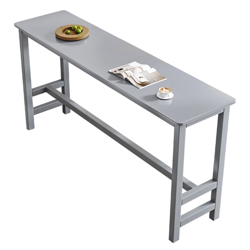 Modern Rectangle Bistro Bar Table Solid Wood Bar Table for Home