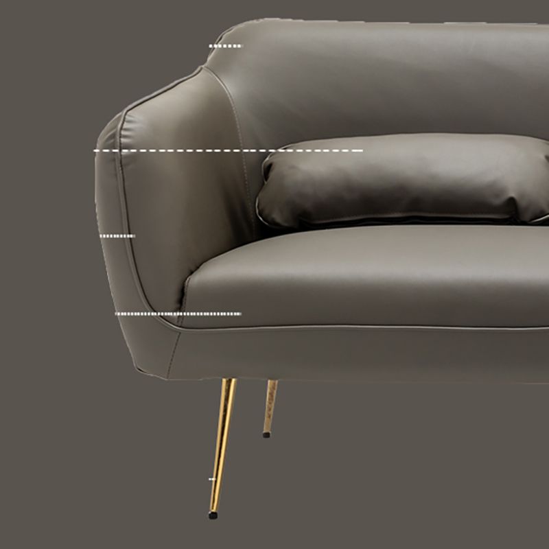 Sofa en faux cuir moderne du milieu du siècle 31,1 "