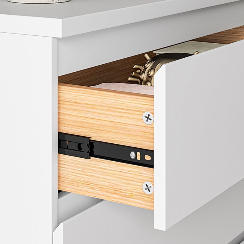 Contemporary Wood Accent Chest with 4/5 Drawers Rectangle Standard Chest