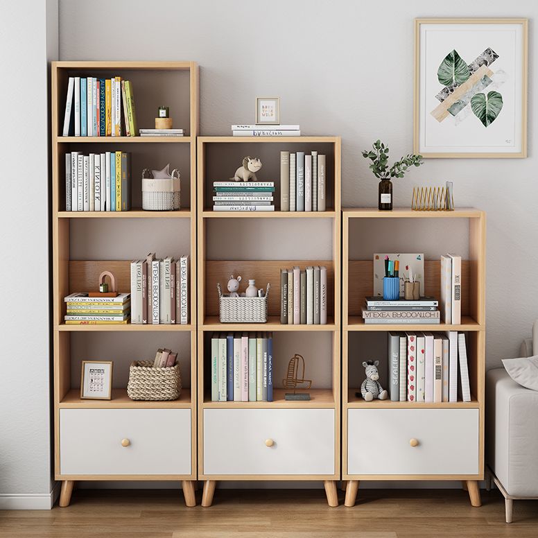 Open Wooden Bookcase Modern Minimalist Home Living Room Bedroom Bookshelf
