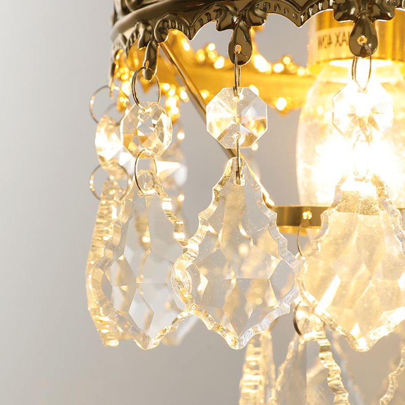 Crystal Unique Shape Sconce Light Modern-Style 1 Light Wall Light Fixtures