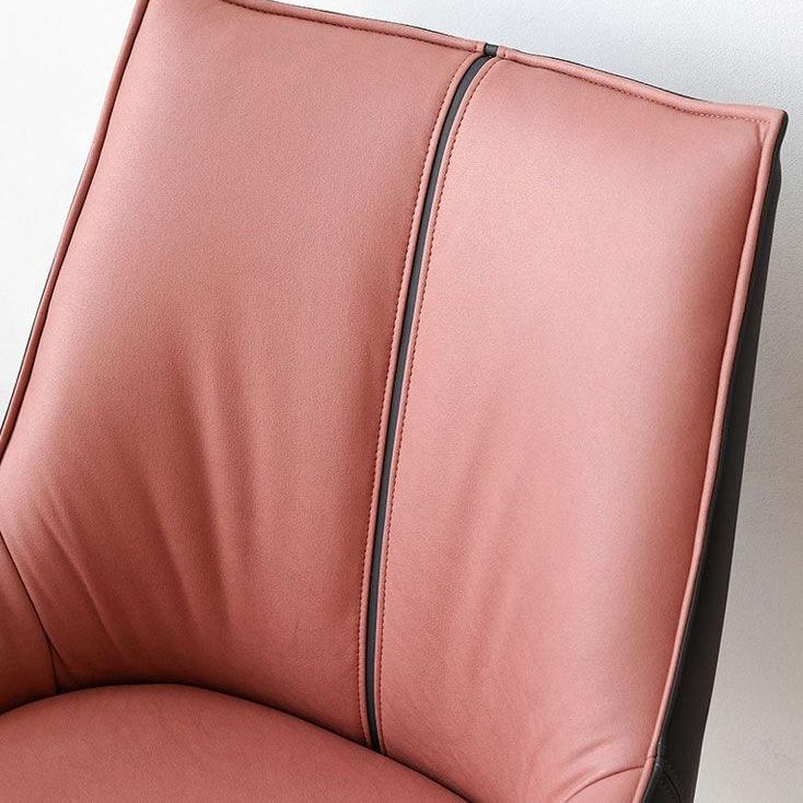 Industrial Arm Chair Metal Solid Back Dining Room Chair for Indoor