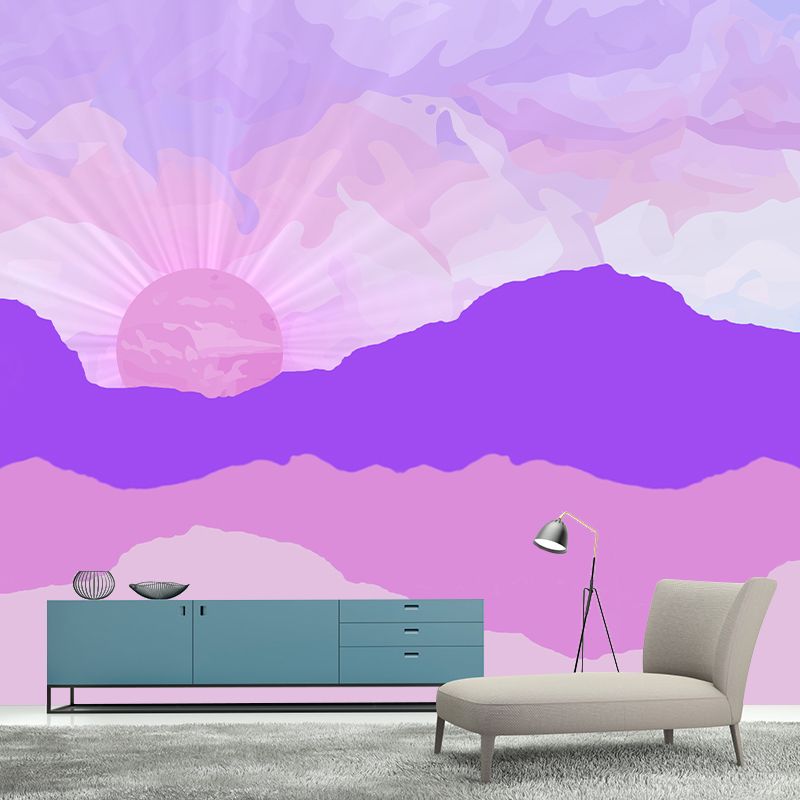 Abstract Style Illustration Wall Mural Wallpaper Sitting Room Wall Mural