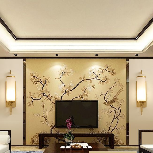 Modern Vanity Lights Milky Glass Vanity Wall Light Fixture for Bathroom