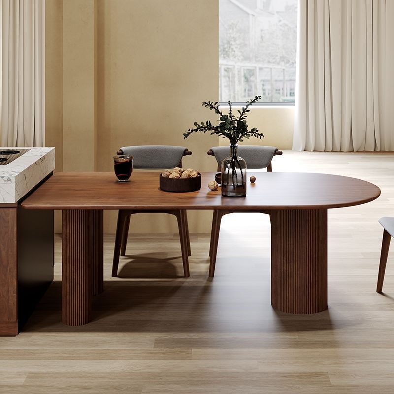 Mesa de madera de pino de forma gratuita para la mesa interior moderna del restaurante con 3 patas