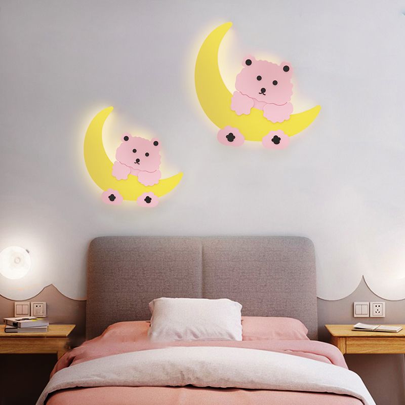Cartoon Wall Light Fixture Modern Style Metal Wall Mount Lighting