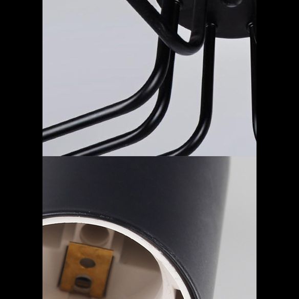 Industrial Angled Tangle Semi Flush Mount Metal Semi Flush Mount Ceiling Light for Living Room and Bedroom