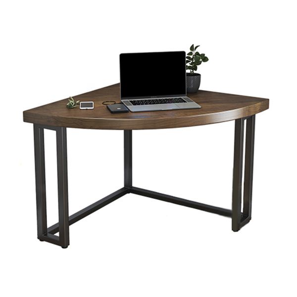 Modern Style Office Desk Solid Wood Home Use Desk with Metal Legs