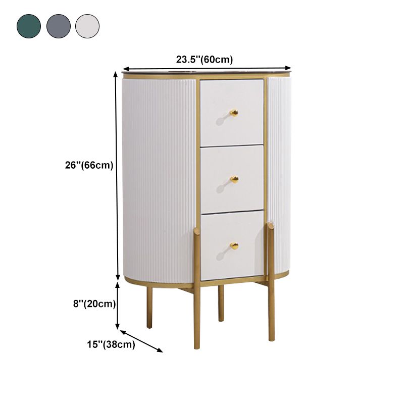 Modern Style Stone Buffet Sideboard 23.6"L Dining Room Buffet Server with Drawer