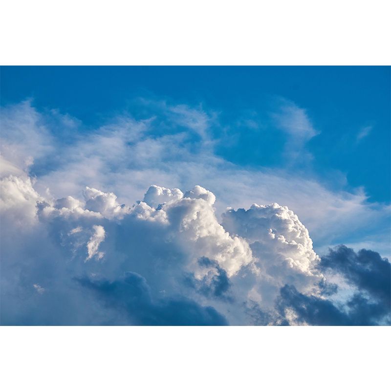 Contemporary Cloud Mural Environment Friendly Wall Covering for Sleeping Room