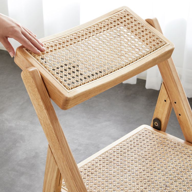 Chaise de salle à manger en bois massif de style moderne, chaise de cuisine simple à dossier ouvert
