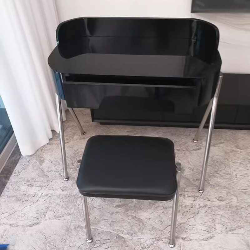 Contemporary Vanity Dressing Table 1 Drawer Black/White Vanity Tables