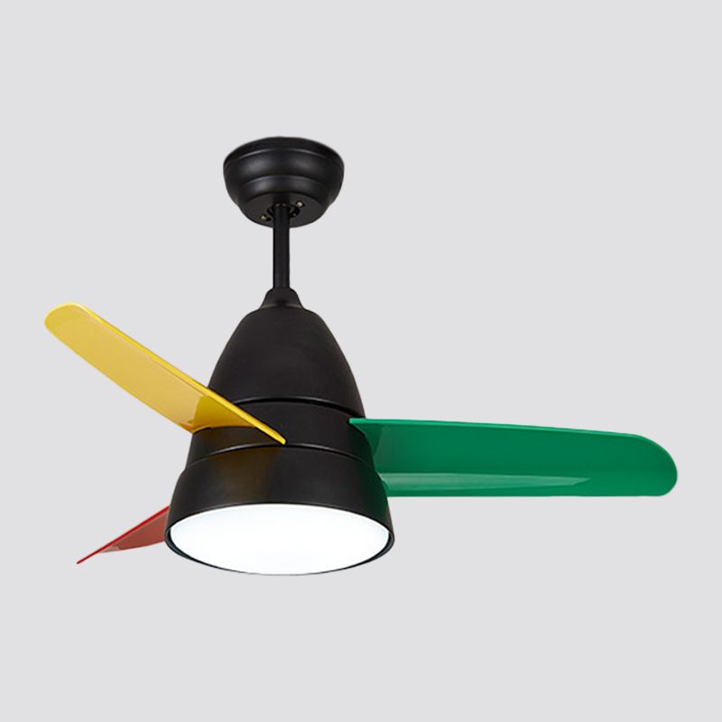 LED LED de 36 "LED PROSSIBLE PRINCIPAGE LAMPE Classic acrylique Conine à montage semi-flush Lumière avec 3 lames