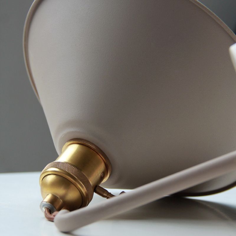 Cone Shaded Wall Light Industrial Polish Finish Lighting for Living Room