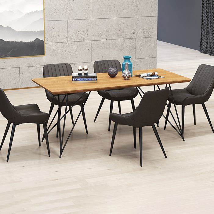 Chaises de salle à manger sans bras rembourrées de style moderne, chaises latérales à dossier solide pour usage domestique