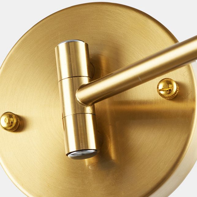 Swing Arm Wall SCONCE Moderne minimalistische stijl Metal 1 Lichte stukken voor slaapkamer