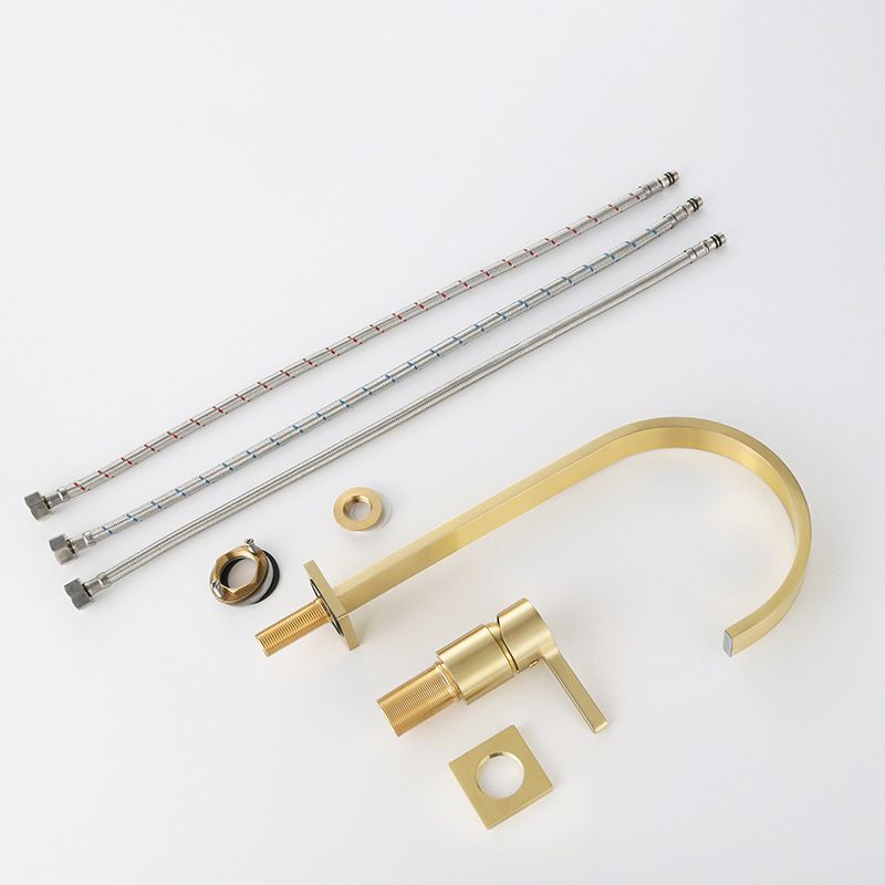 Single Handle Basin Faucet Contemporary Luxury Bathroom Faucet