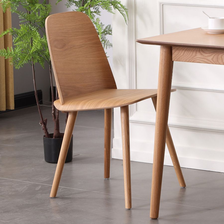 Chaise d'appoint en bois de style scandinave, chaise d'appoint multicolore pour salle à manger