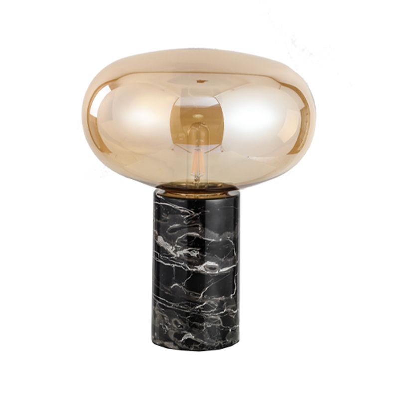 Runde Formglasetischlampe moderner Stil 1-Licht-Tischlampenlampen