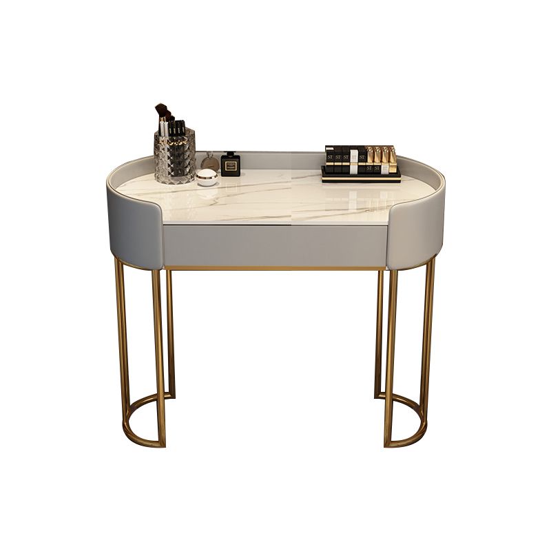 Standing Makeup Vanity Desk Lighted Mirror Makeup Vanity Set with Drawer