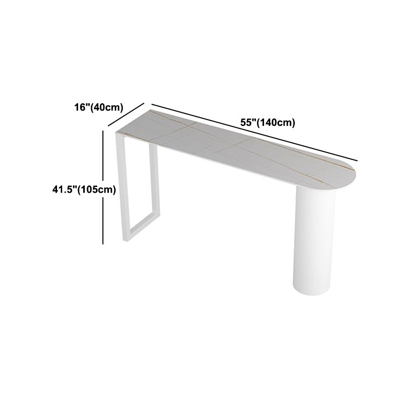 Modern Style 1/2/3/5 Pieces Sintered Stone Pub Table Set Fixed Table Counter Table