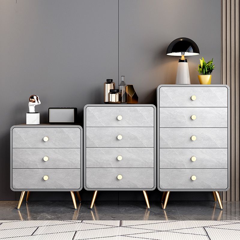 Glam Dresser Manufactured Wood Storage Chest with 3/4/5 Drawers