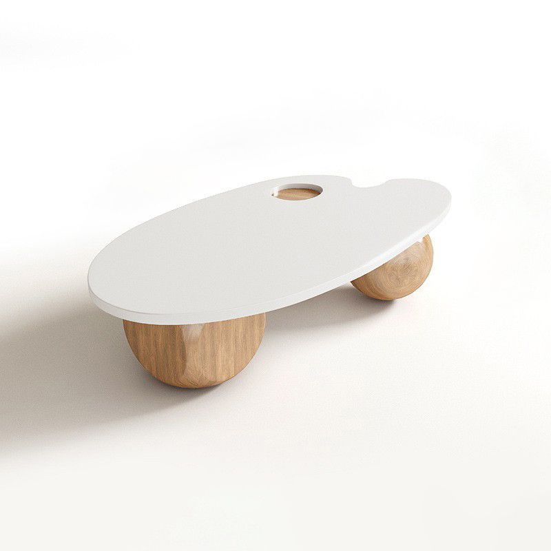 Scandinavian Style Coffee Cocktail Table 3 Legs Wooden Coffee Table