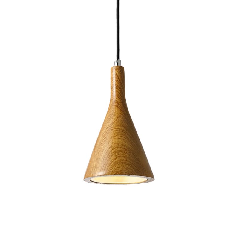 Luz de techo de colgante de trompeta Cemento nórdico 1 claro negro/blanco/marrón Luz colgante
