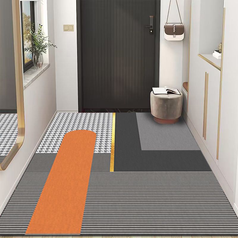 Geometric Printed Indoor Rug Contemporary Rectangle Rug Stain Resistant Adult Carpet