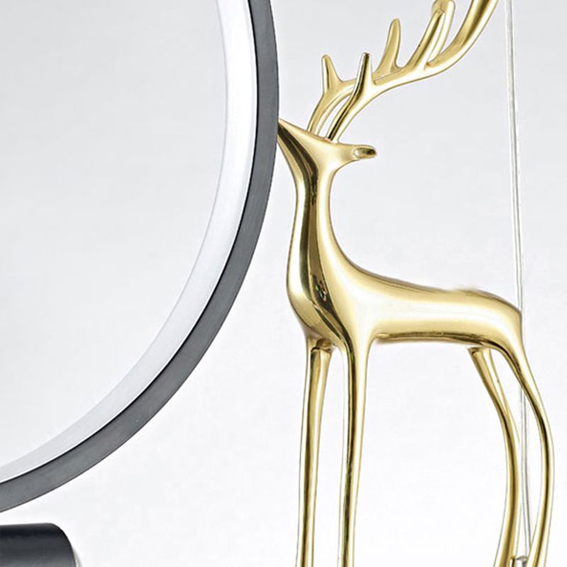 Modernas luces colgantes de la sala de té lineal de la isla de metal lámparas