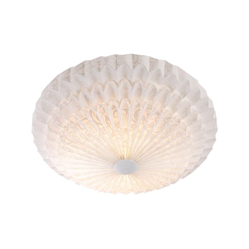 Iluminación de color blanco acrílico con Domo Shade Integrado 21 "/26" Wide 1 Light Modern Led Indoor Flush Mount Light