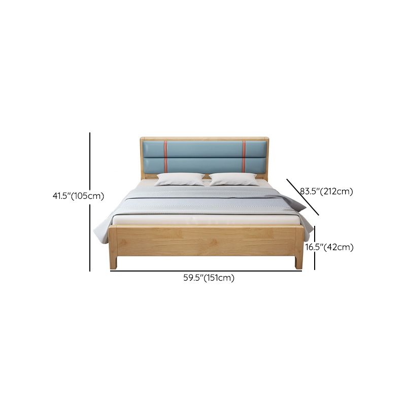 41.33" Tall Contemporary Wooden Rectangular Headboard Standard Bed