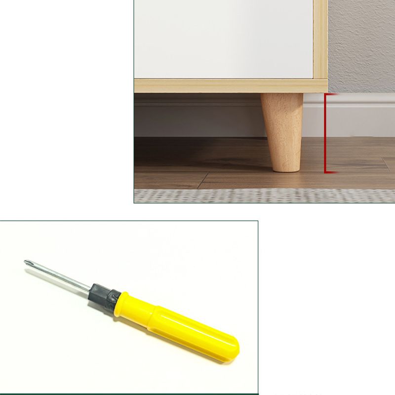 Contemporary Bedroom Storage Chest Engineered Wood Chest with Drawers