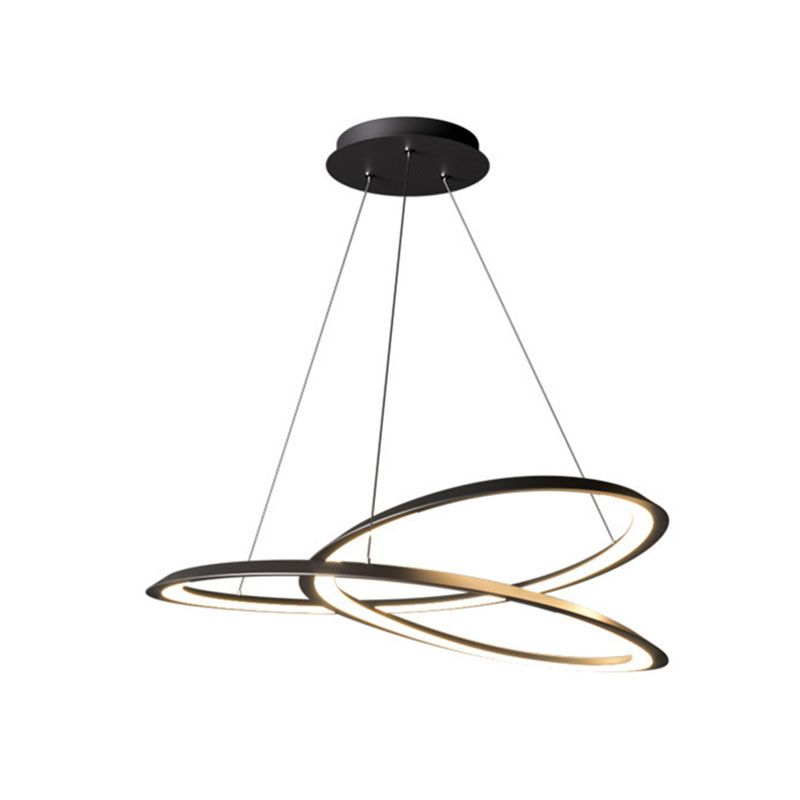 Black Spiral Soffitto a sospensione Lumo a LED a LED a LED IMPICAZIONE LADURA