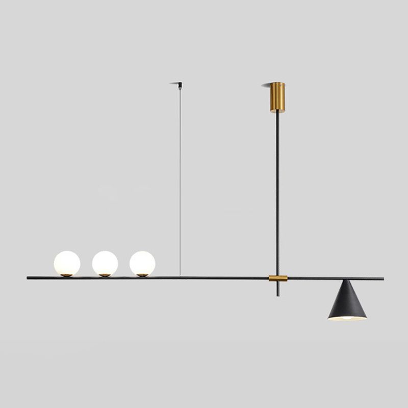 Black/Golden Kitchen Island Lighting  Metal Ceiling Light for Living Room